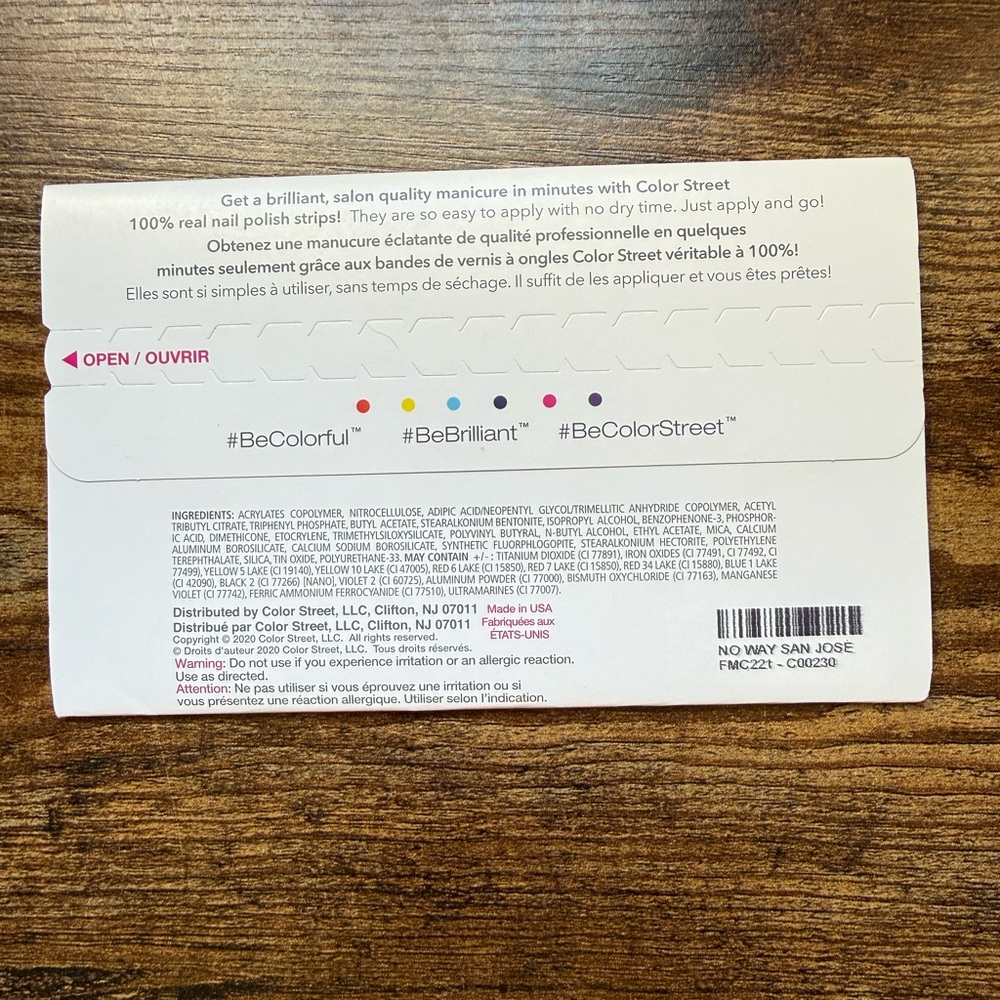 Color Street Nail Polish Strips: No Way San Jose - Picture 10 of 11
